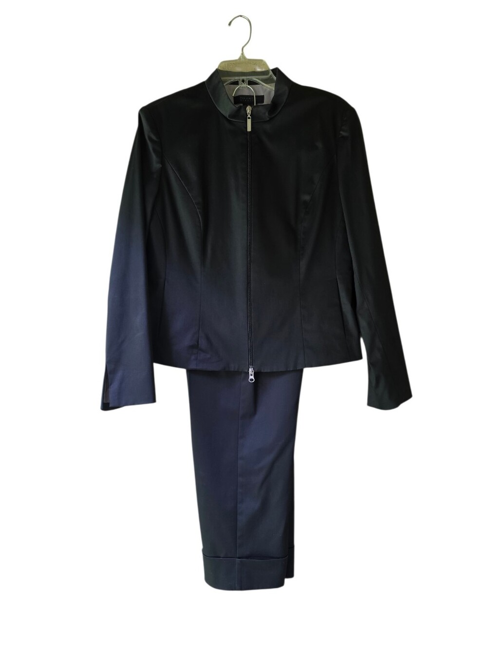 The Limited Stretch Black Women's Two-Piece Suit Jacket & Pant Set